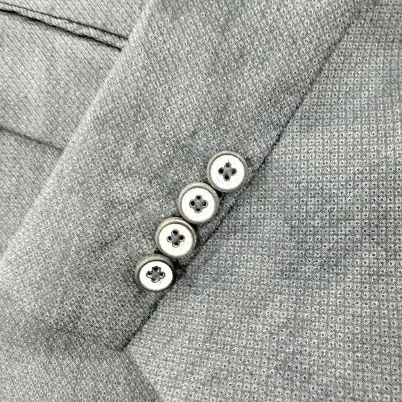 Robert Graham Gray Blazer Jacket 46 Classic Muted Geometric Abstract Sports Coat